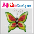 Bright Colored Butterfly Metal and Glass Wall Decor